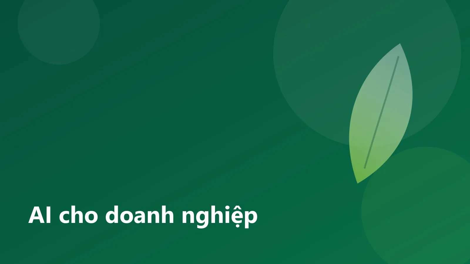 Minh họa giải pháp AI